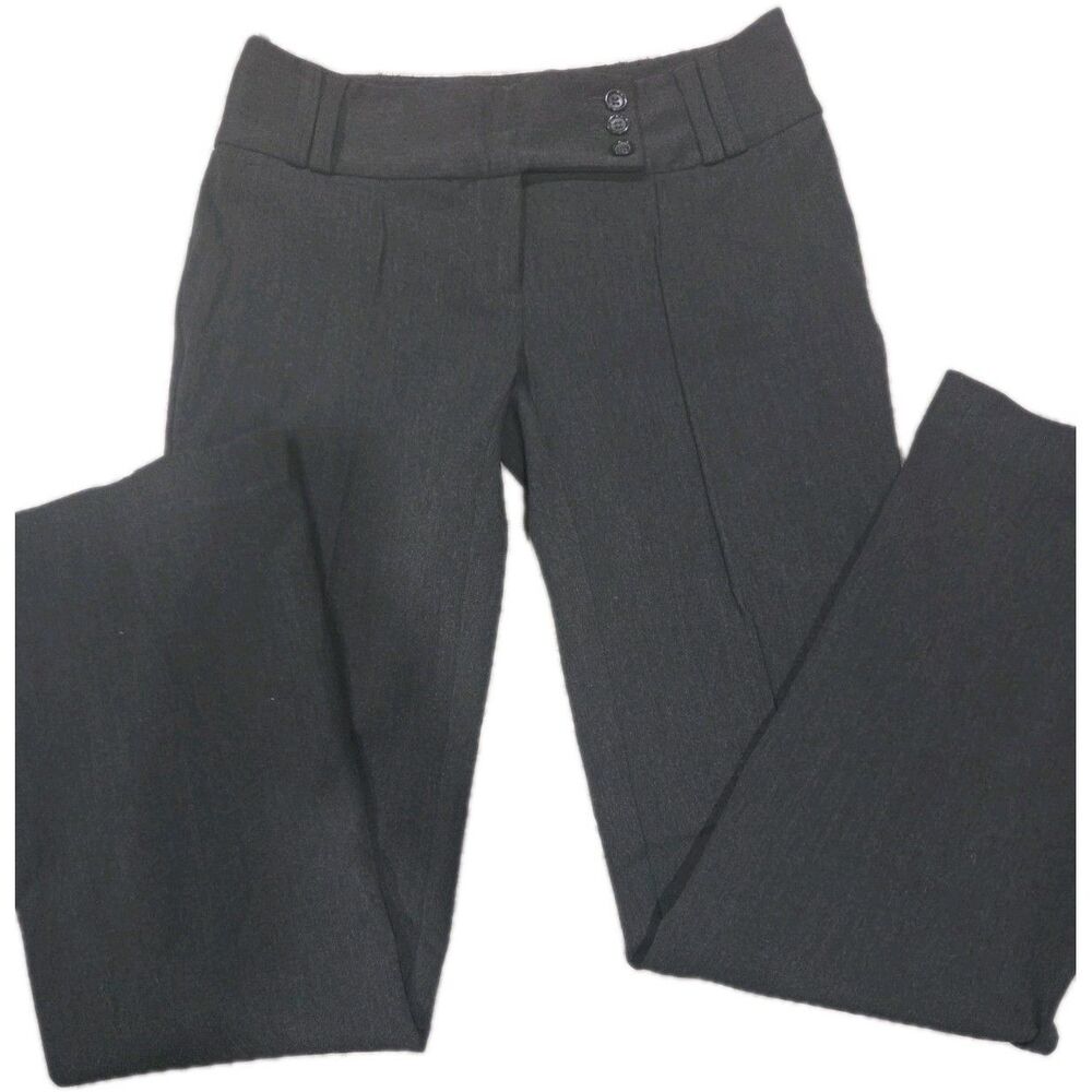 INC International Concepts Bootcut Dress Pants - Black, Button, Pockets